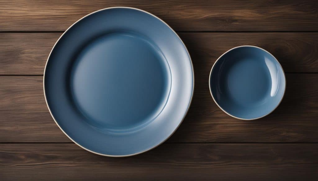 does a blue plate make you eat less