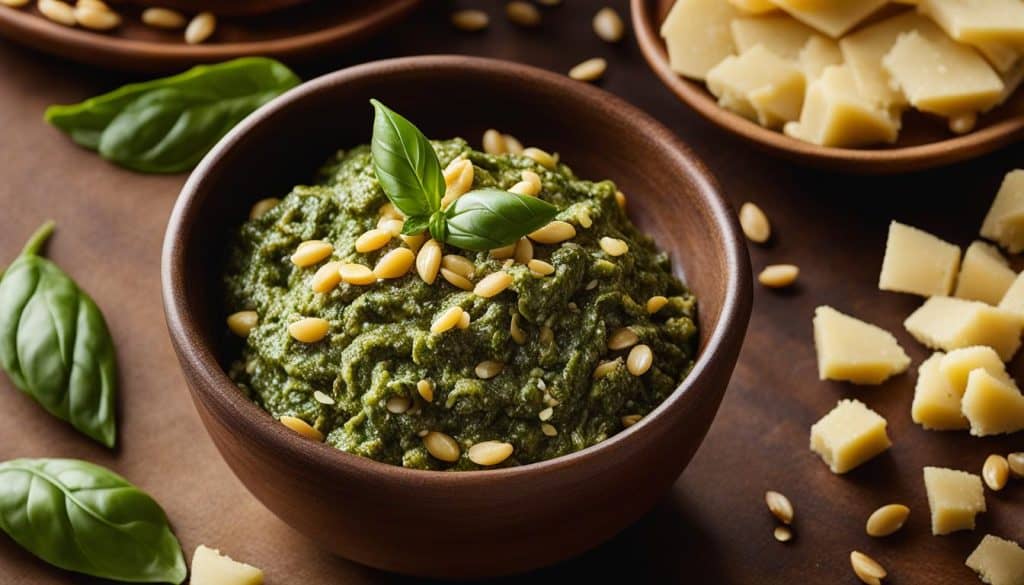 hand-chopped pesto