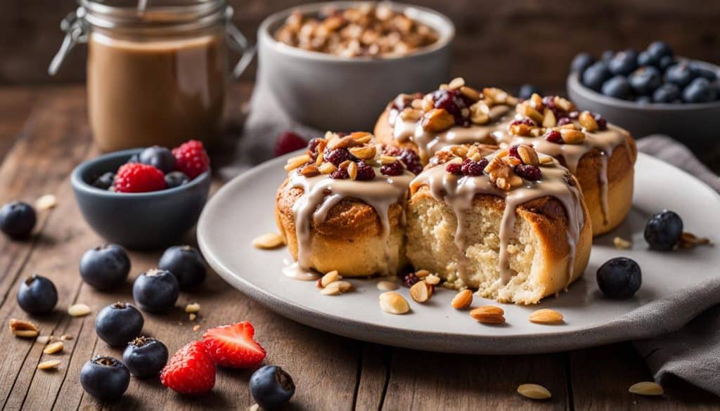 healthy protein cinnamon rolls