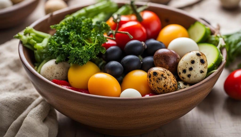 quail eggs in a healthy diet